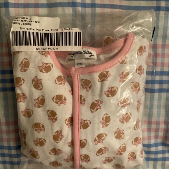 Magnolia Baby Footie Tiny Football 12 months NWT - Picture 4 of 4